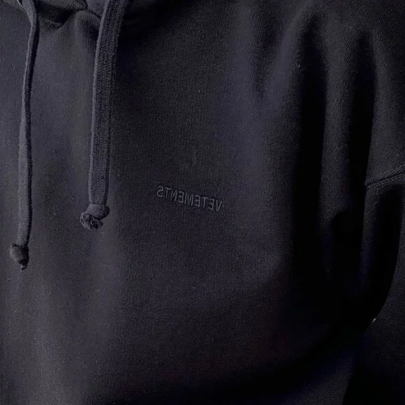 Vetements Hoodie Black for Women Size M - Picture 5 of 12